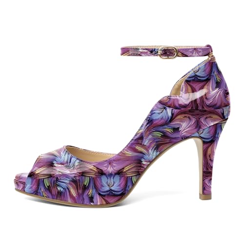 Image of AUMOTED High Heels Pumps Platforms Shoes for Party Daily 3.4 inch Dressy Pumps