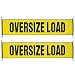 VULCAN Stretch Cord Mesh Oversize Load Banner with Heavy Duty Metal Hooks (18" x 84") - Required by Most States for Hauling Large Loads- 2 Pack