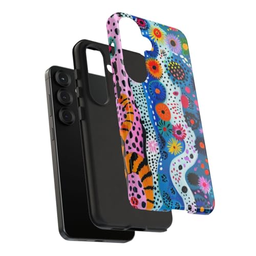 Coque Samsung S25 rigide et brillante anti-rayures fleur - 4