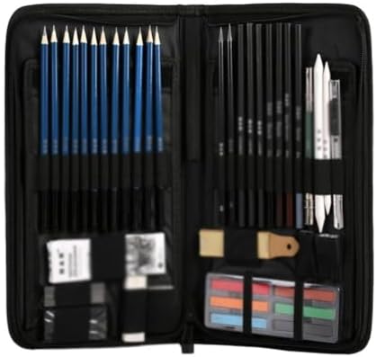XDSRFVW 48 Sketching Wooden Pencil Drawing Set Powder Stick Professional Art image 2