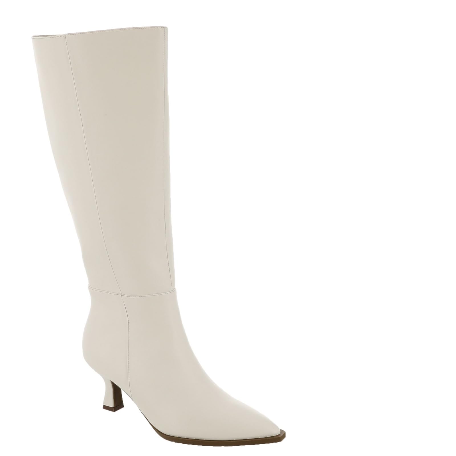 Masseys Womens Joni Tall Boot with Side Zipper and Kitten Heel