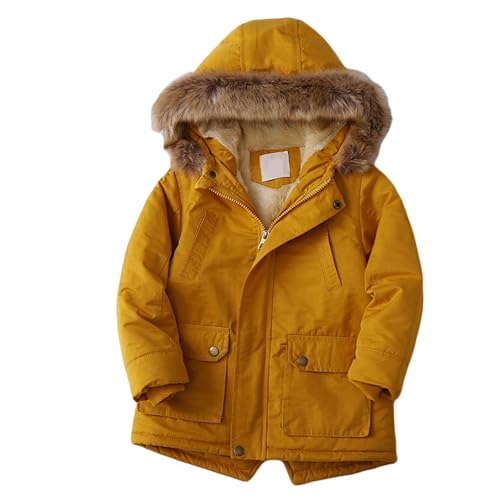 Children's cotton jacket hooded cotton jacket padded and thickened