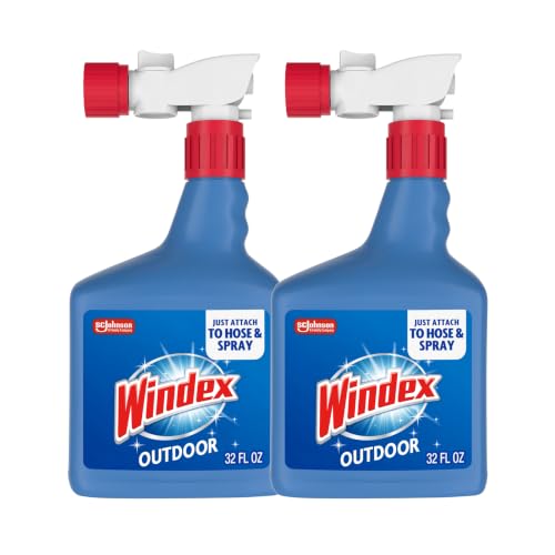 Windex Outdoor Glass & Window Cleaner for All Garden Hoses, ...