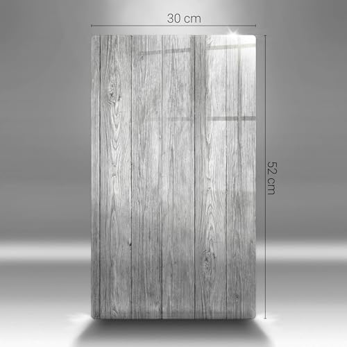 Planches en bois style protège plaque de cuisson Wallfluent 30x52 pour cuisiner - 7