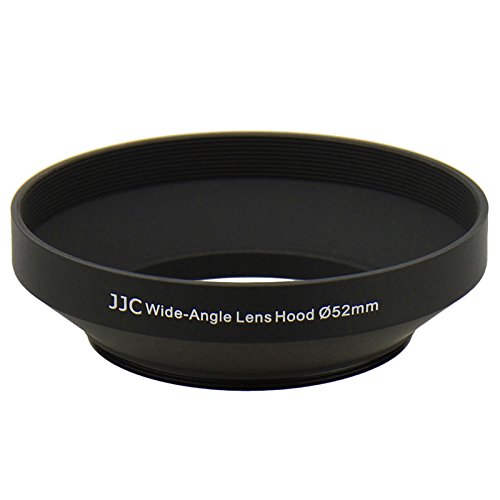 JJC LN-52W 52mm Metal Lens Hood for G Vario 14-42mm 1:3.5-5.6 AF-S 18-55MM 1:3.5-5.6G Wide Angle Lens