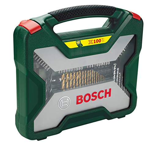 Bosch Home and Garden 100-Piece X-Line Titanium Drill and Screwdriver Bit Set (Wood, Masonry and Metal, Accessories for