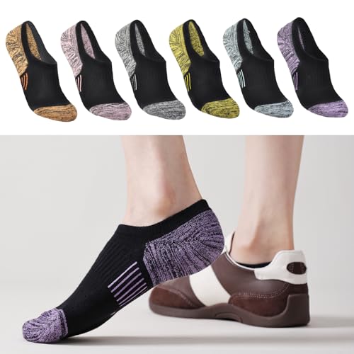 No Show Socks Womens Low Cut Invisible Socks Cushioned Athletic Running Sock3