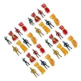 FUNNETOYU 30 Stück Teiliges Fallschirm Soldaten für Outdoor Wurfspielzeug mit Fallschirm Fördert Kreativität und Motorische Fähigkeiten Beim Draußen im Garten Zufällige Farbe