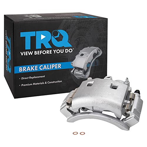Image of TRQ Rear Left Brake Caliper w /Bracket Drivers Side | For 2003-2008 Dodge Ram 3500 2003 Ram 3500 Van