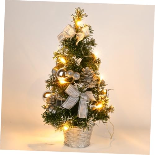 Mini árbol de Navidad portátil de 40 cm para dar calidez a tu hogar 7