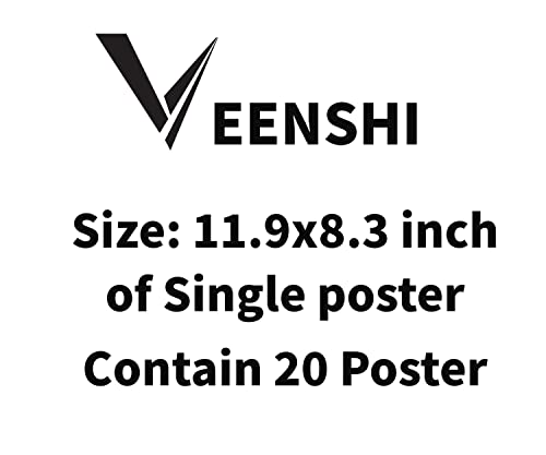 Image of VEENSHI Paper Demon Slayer Manga Wall Collage Nezuko Posters | Anime Posters | Size A4 - Set Of 20