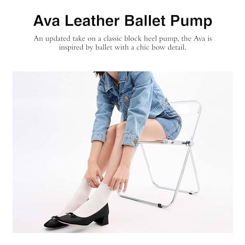 Coach Women's Ava Leather Ballet Pump2