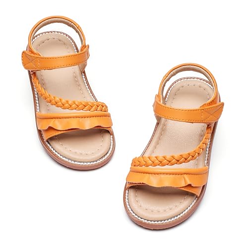 Image of GINFIVE Toddler Girls Sandals Little Girls Kids Summer Shoes Toddler Sandals
