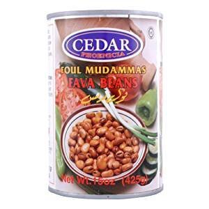 Cedar Fava Beans Foul Mudammas 15 Oz. Pack Of 6.