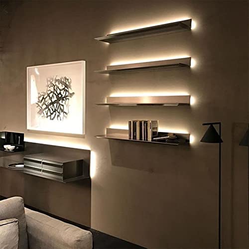 Bibliothèque pour chambre noire avec décoration de lumière chaude LED