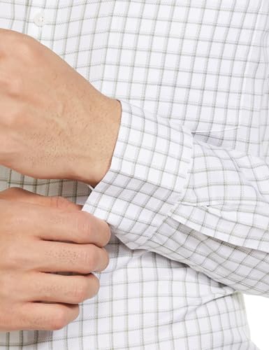 Image of Arrow Men Slim fit Cotton Checked Long Sleeves Semi-Cutaway Collar Shirt