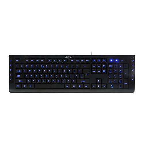 A4tech KD-600L Ultra Slim LED Illuminated Keyboard One-Touch Hotkeys ...