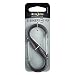 Nite Ize S-Biner Plastic Size-4 Double-Gated Carabiner, Lightweight Yet Strong, Transparent Smoke