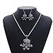 YAZILIND Tibetano de Plata Piratas del Caribe joyería joyería Africana cráneo Colgante...