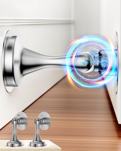 Door Stoppers Magnetic Door Catch - 2 Pack Stainless...