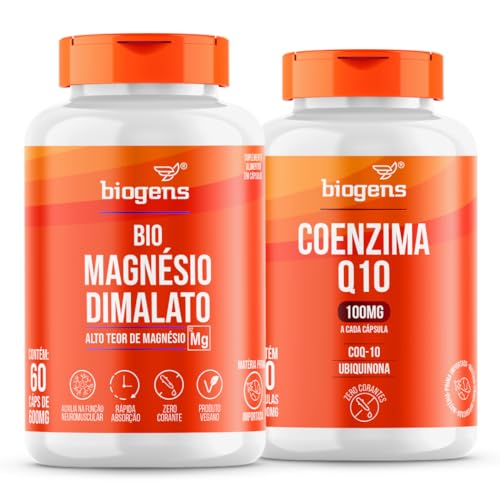 Kit Coenzima Q10 + Bio Magnésio Dimalato, Biogens