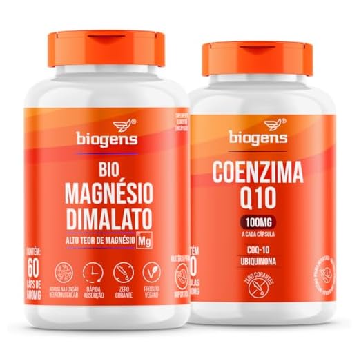 Kit Coenzima Q10 + Bio Magnésio Dimalato, Biogens