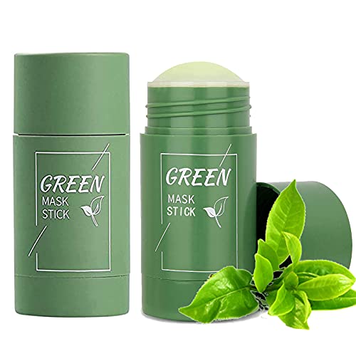 2pcs Green Tea Purifying Clay Mask, Face Moisturizes Oil Control, Deep Clean Pore, Improves Skin for All Skin Types Men Women (2pack)