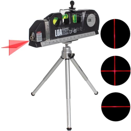 Kit Nível Laser 3 Linhas Nivelador Trena Com Tripé Profissional