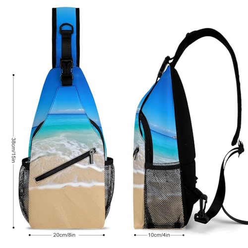 Morrales crossbody estilo sling para senderismo y uso casual miniatura 2