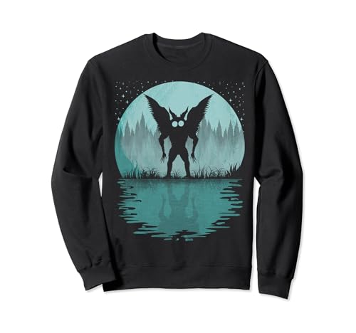 Mothman! Cool Cryptid Full Moon para hombres, mujeres y niños Mothman Sudadera