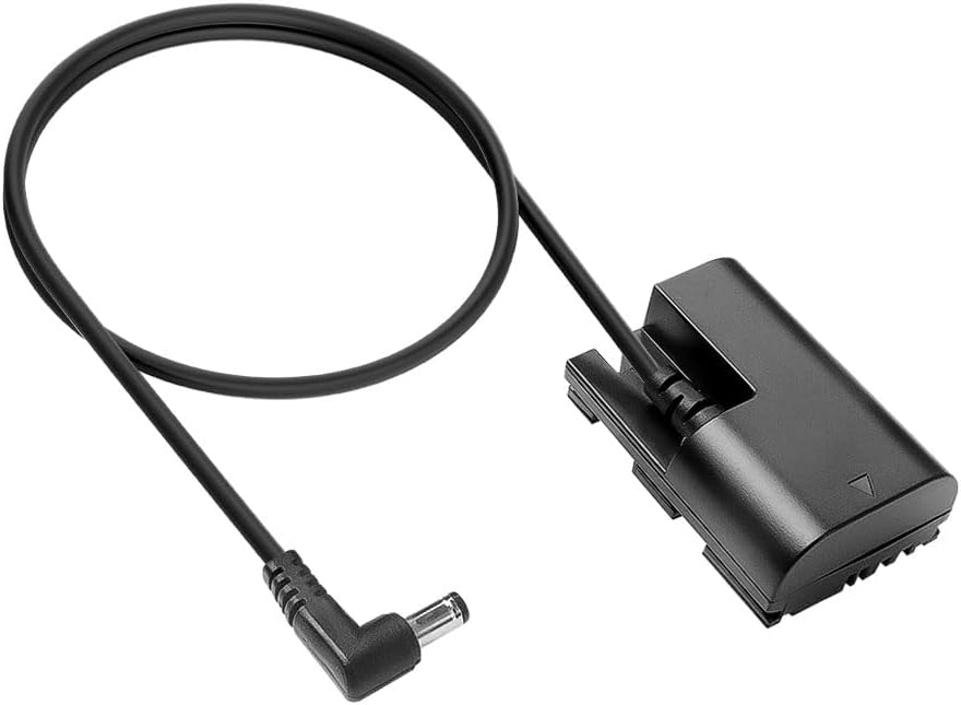 Alvins LP-E6NH Dummy Battery to DC Power Cable for Canon-R5C Camera, EOS R7 R6 R 90D 80D 7D Mark II 7D 70D6D 60D 5D Mark IV 5DS Camera, 50cm|19.7inches