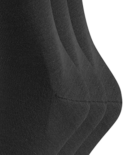 FALKE Males's Airport Costume Socks, 3 Pack, Merino Wool Cotton Mix, Over the Calf, for Enterprise and Informal, Black, 3 Pairs 5 41J25VGN rL. AC
