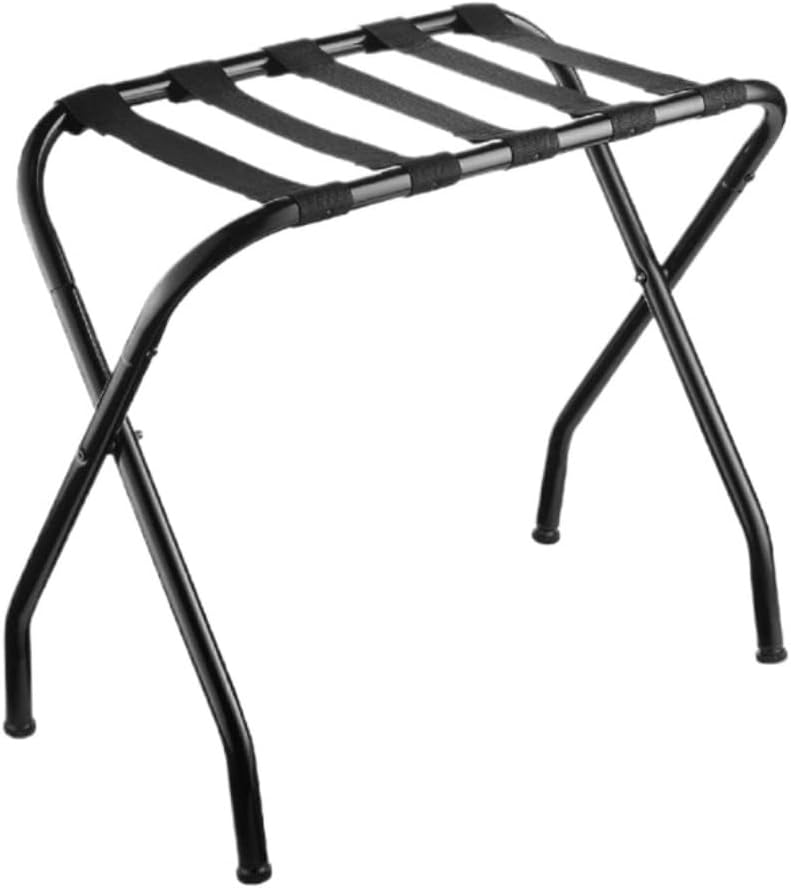 Metal Folding Luggage Rack, Steel Frame, Foldable Luggage Rack For Hotel Suitcase Stand
