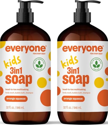 Everyone 3-in-1 Kids Soap, Body Wash, Bubble Bath, Shampoo...