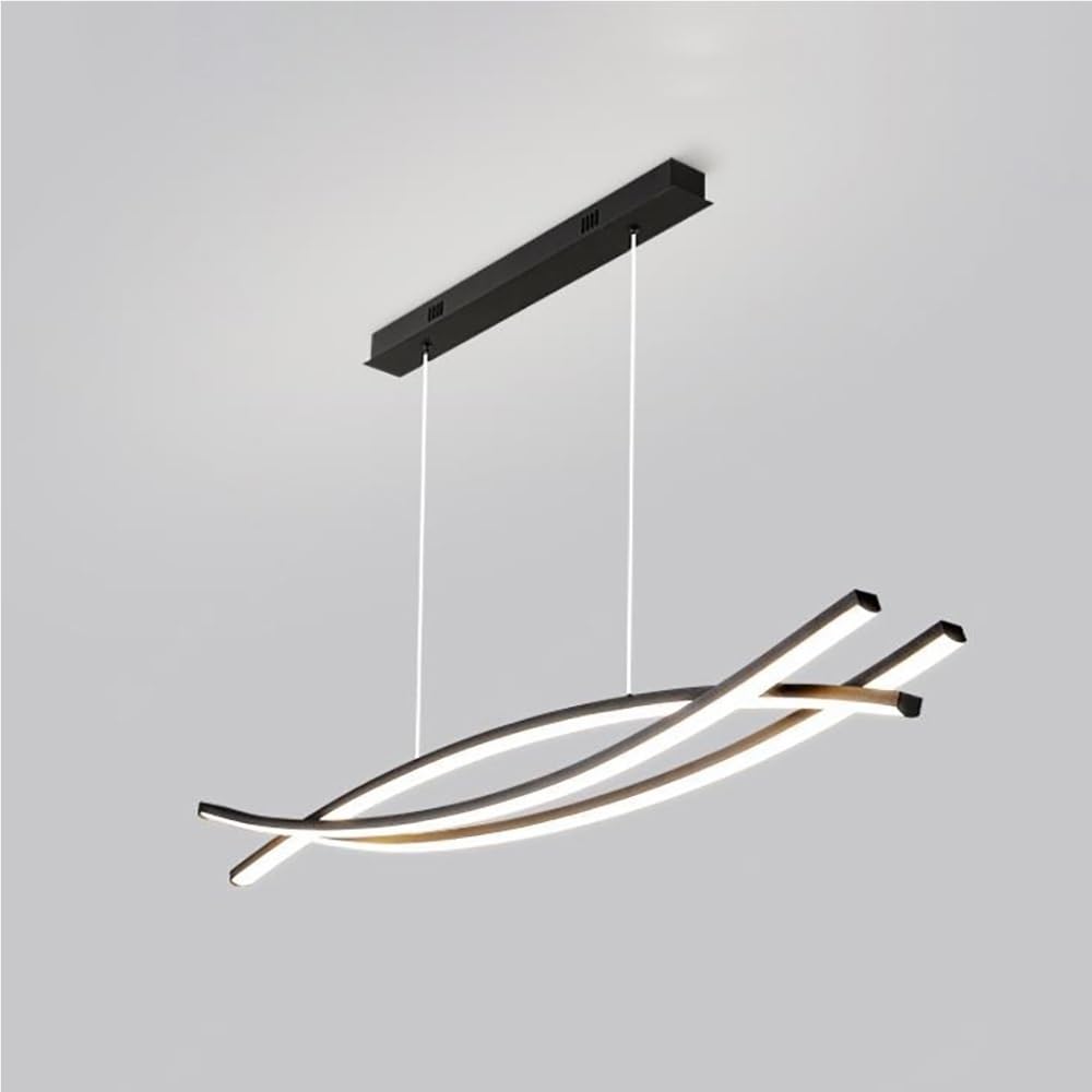 Suspension îlot de cuisine et lustre LED pour salon contemporain