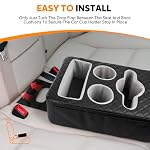 Back Seat Cup Holder for Car, Leather Car Cup Holder for Truck Boat - Image 3