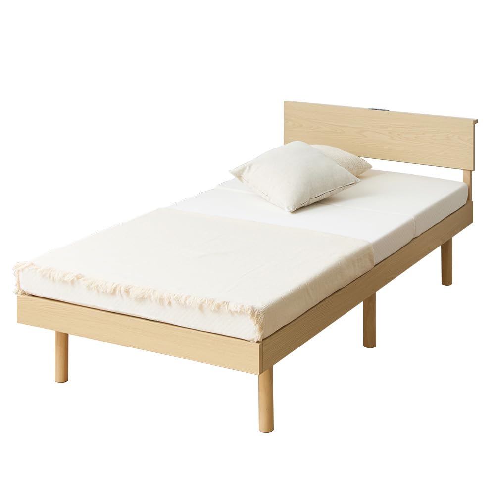 アイリスプラザ ベッド ベッドフレーム シングル すのこベッド ナチュラル Amazon｜アイリスプラザ ベッド ベッドフレーム シングル 宮付き