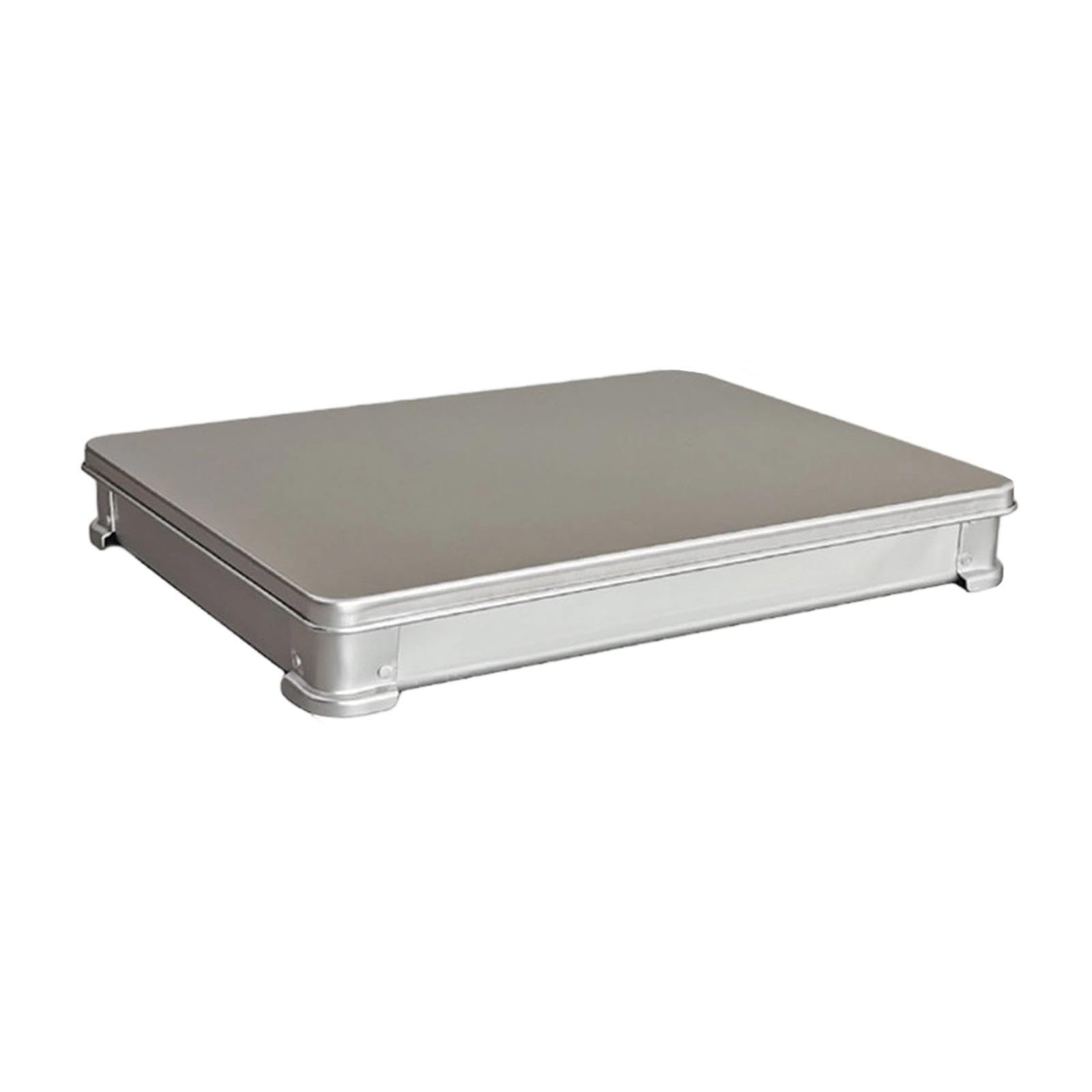 Fenteer Caja Almacenamiento para congelador y refrigerador, Ideal para Guardar Dumplings, Multifuncional y, con Tapa. Fabricada en Aluminio, 42cm X 32cm X 5cm