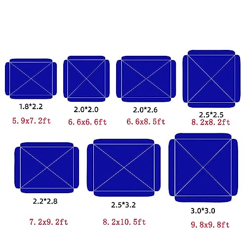 Cubierta de repuesto para sombrilla rectangular con protección UV contra el sol 7