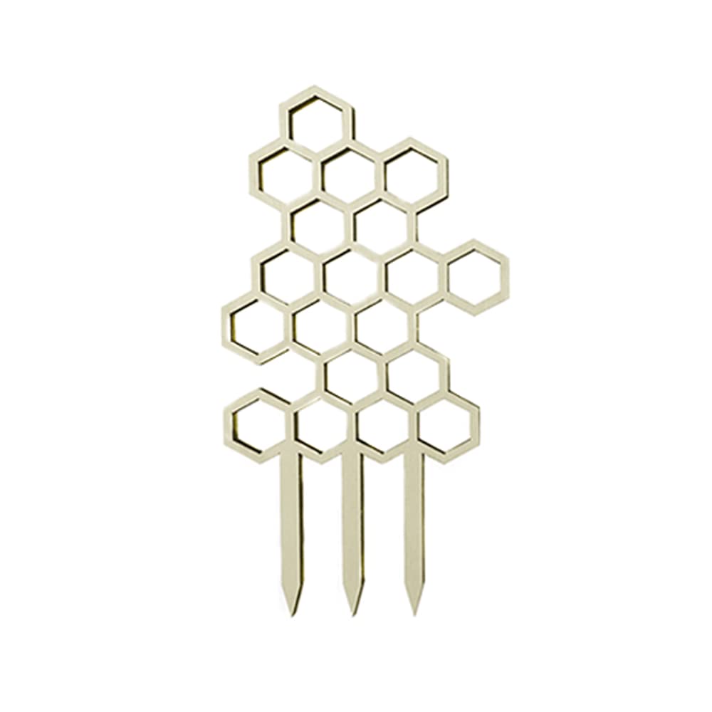 Wooden Hanging Houseplant Trellis for Climbing Plants Indoor Potted Plant Small Climbing Plant Trellis Supporting Tool (Honeycomb Shaped)
