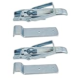 2 Pcs Utility Trailer Gate Latch Handle Parts, Utility RV Trailer Lift Gate Latches for RV Camper Caravan Replacement Accessories