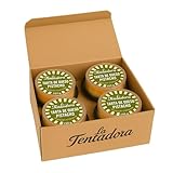 Tarta de Queso de Pistacho Al Horno La Tentadora | Caja 4 unidades | Cheesecake Textura Cremosa de Pistacho, Elaborada a Mano, Fabricada Una a Una y Envío Refrigerado, Producto Artesanal | 4x250g