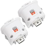 Marsrut Lot de 2 adaptateurs pour télécommande Nintendo Wii Motion Plus Motionplus, accessoires de capteur de fixation, adaptateurs externes pour Wii Sports Resort (couleur blanche)