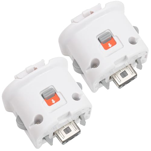 Marsrut Lot de 2 adaptateurs pour télécommande Nintendo Wii Motion Plus Motionplus, accessoires de capteur de fixation, adaptateurs externes pour Wii Sports...