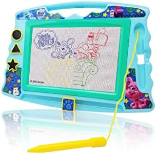 Blue's Clues Magnetic Drawing Board with Stylus and 3 Stamps, for Boys or Girls (Blue)…