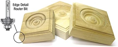 Amana Tool - 49532 Carbide Tipped Edge Detail For Rosettes 20 Deg x 15/16 Dia x 1/4