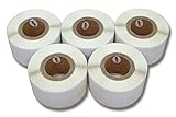  5x vhbw Cinta de etiquetas 28x89mm para Dymo Labelwriter LW400 Turbo, LW450, LW450 Duo, LW450 Twin Turbo por 99010.