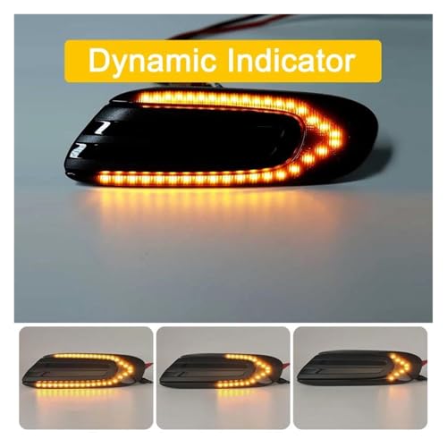 Luz señal giro variable LED impermeable para retrovisor Mini Cooper F55 F56 4