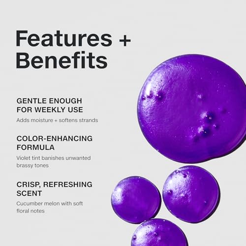 image for Paul Mitchell Platinum Blonde Violet Shampoo, Banishes Brass + Brighte