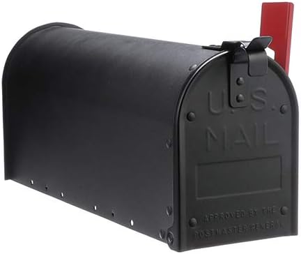 Gibraltar Mailboxes Admiral Medium Capacity Aluminum Textured Black, Post-Mount Mailbox, ADM11B01